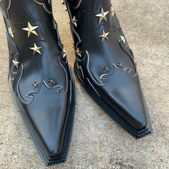 Christian Louboutin Cowboy Western Boots 40 Horseshoe Embellished 9 10 - Picture 4 of 16